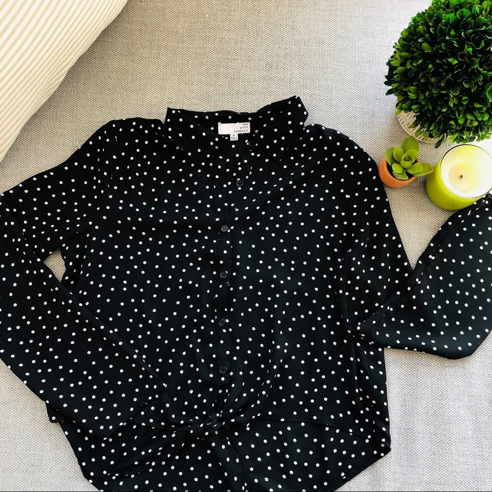 Ten Sixty Sherman Polka Dot, Tie Crop